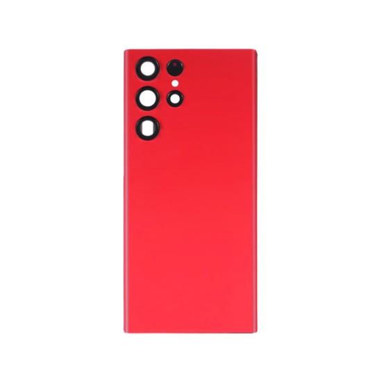 Back Cover+Camera Lens Samsung Galaxy S22 Ultra/S908 Red